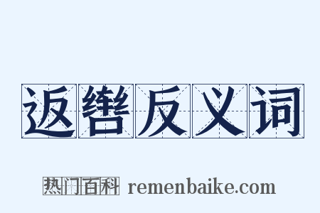 返辔反义词是什么意思的图片